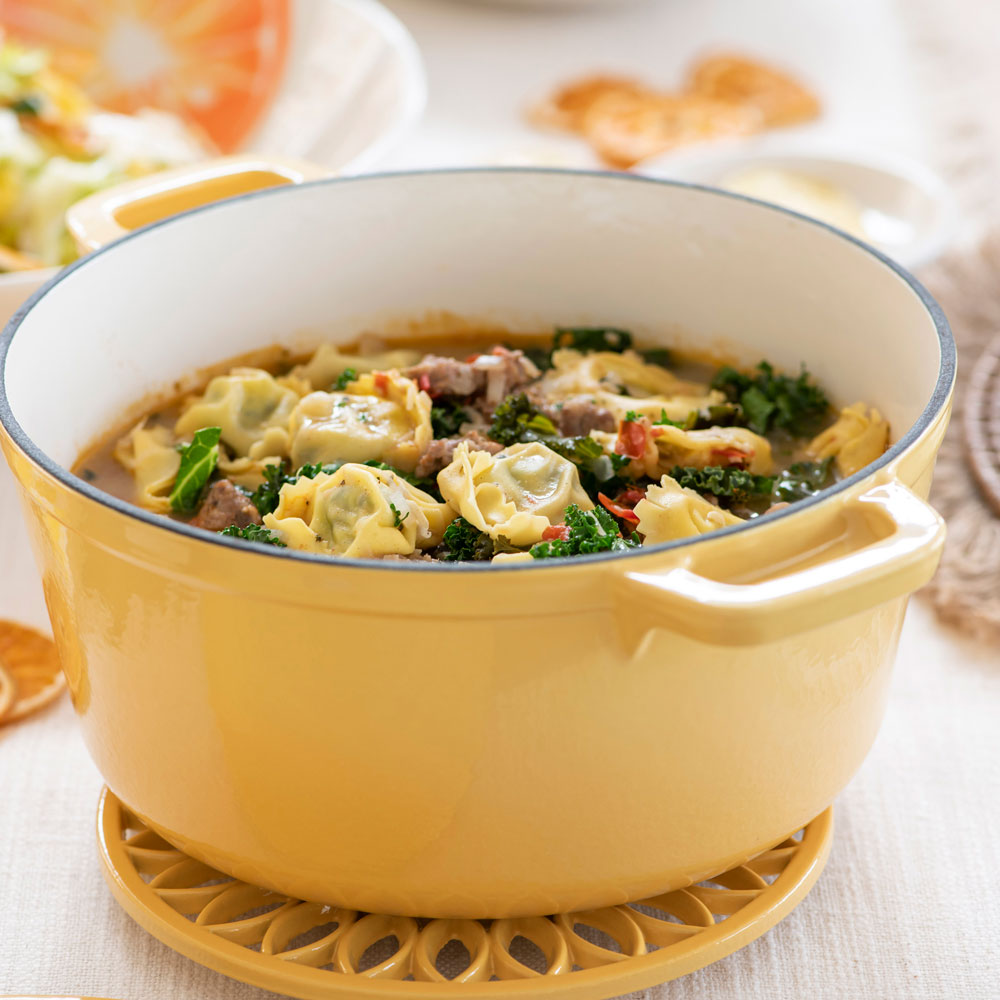 Chunky Tortellini Soup
