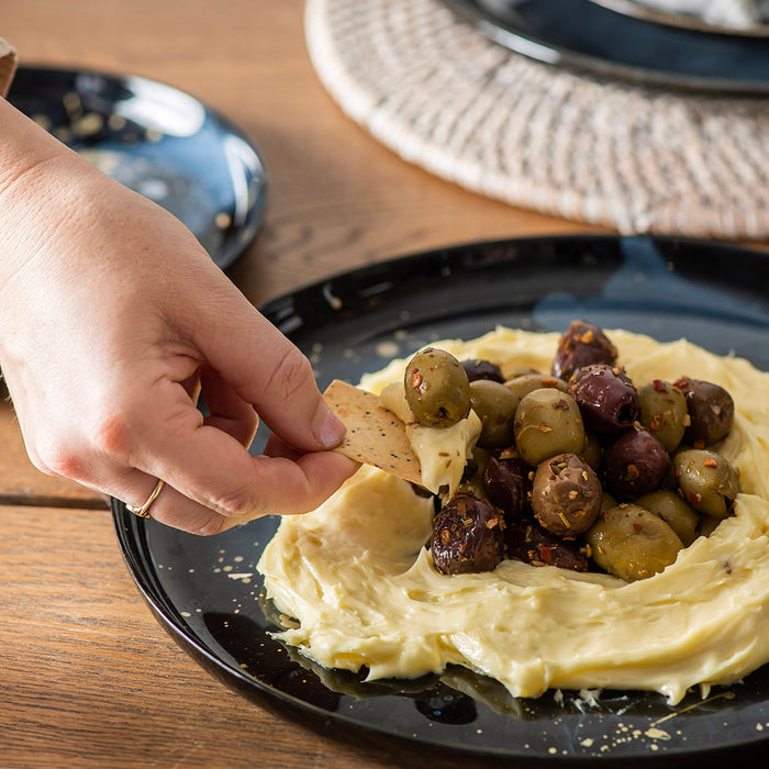 Whipped Brie with Roasted Olives