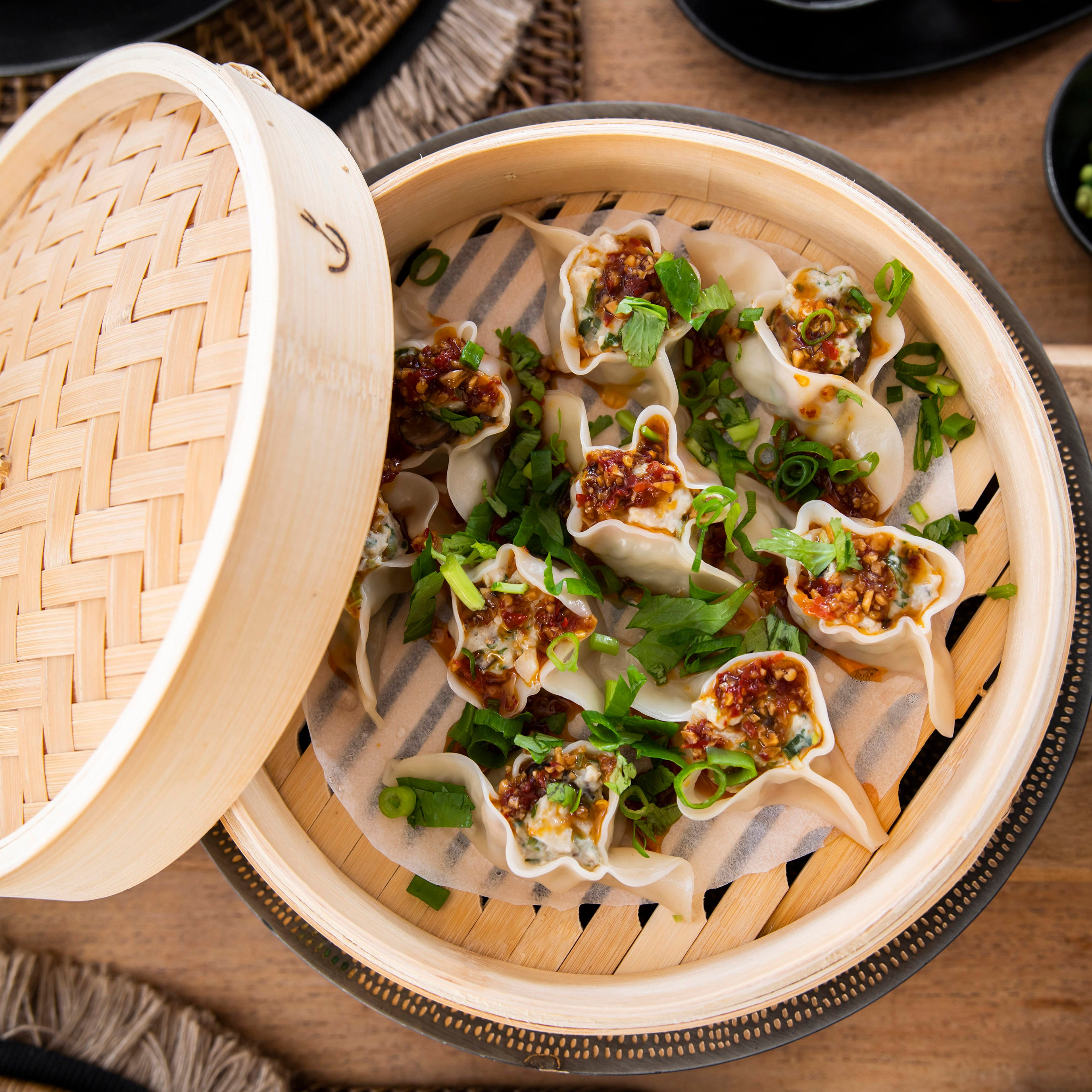 Steamed Chicken & Shitake Mushroom Dumplings