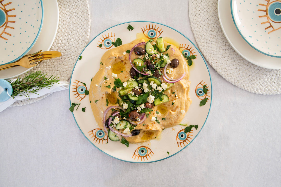 Greek Style Loaded Hummus