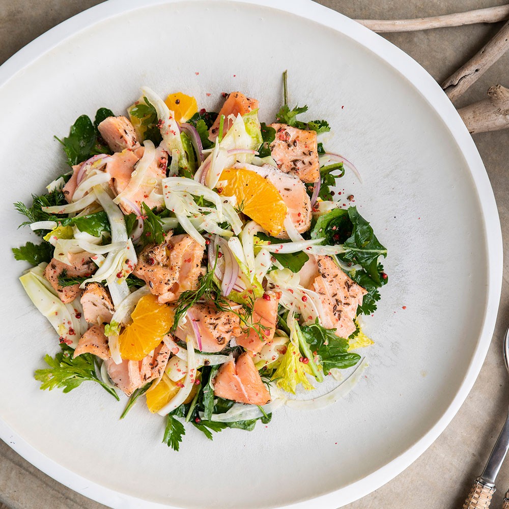 Fennel Orange & Salmon Salad