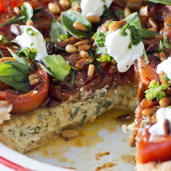 Tomato Goats Cheese Tart