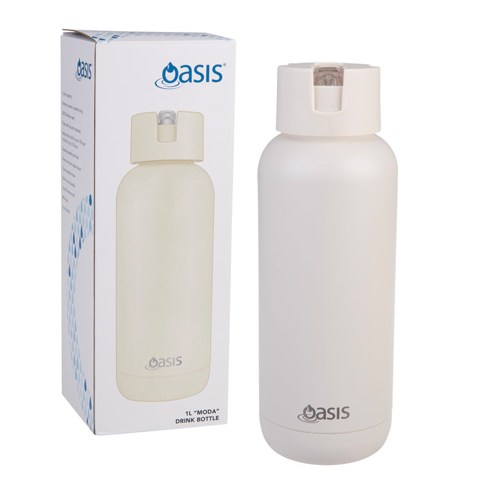 Oasis Bottle Ceramic 1L Alabaster