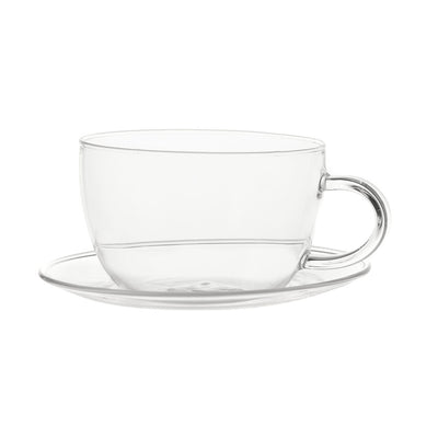Glass Tea Cup & Saucer