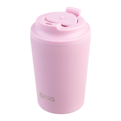 Oasis Oat Pink Blush 235mL Ceramic Lined Stainless Steel Double Wall Insulated Travel Cup