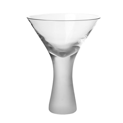 MARTINI GLASS Heavy Base Sand Blast 290ml - Wheel&Barrow Home