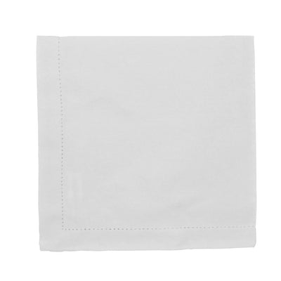 NAPKIN White Basics Hem Stitch 50x50cm - Wheel&Barrow Home