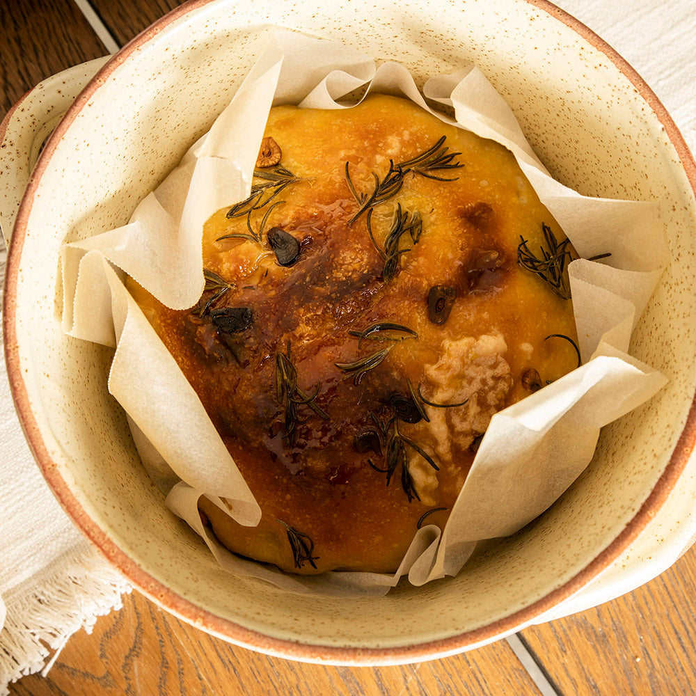 Roast Garlic & Rosemary Crusty Bread