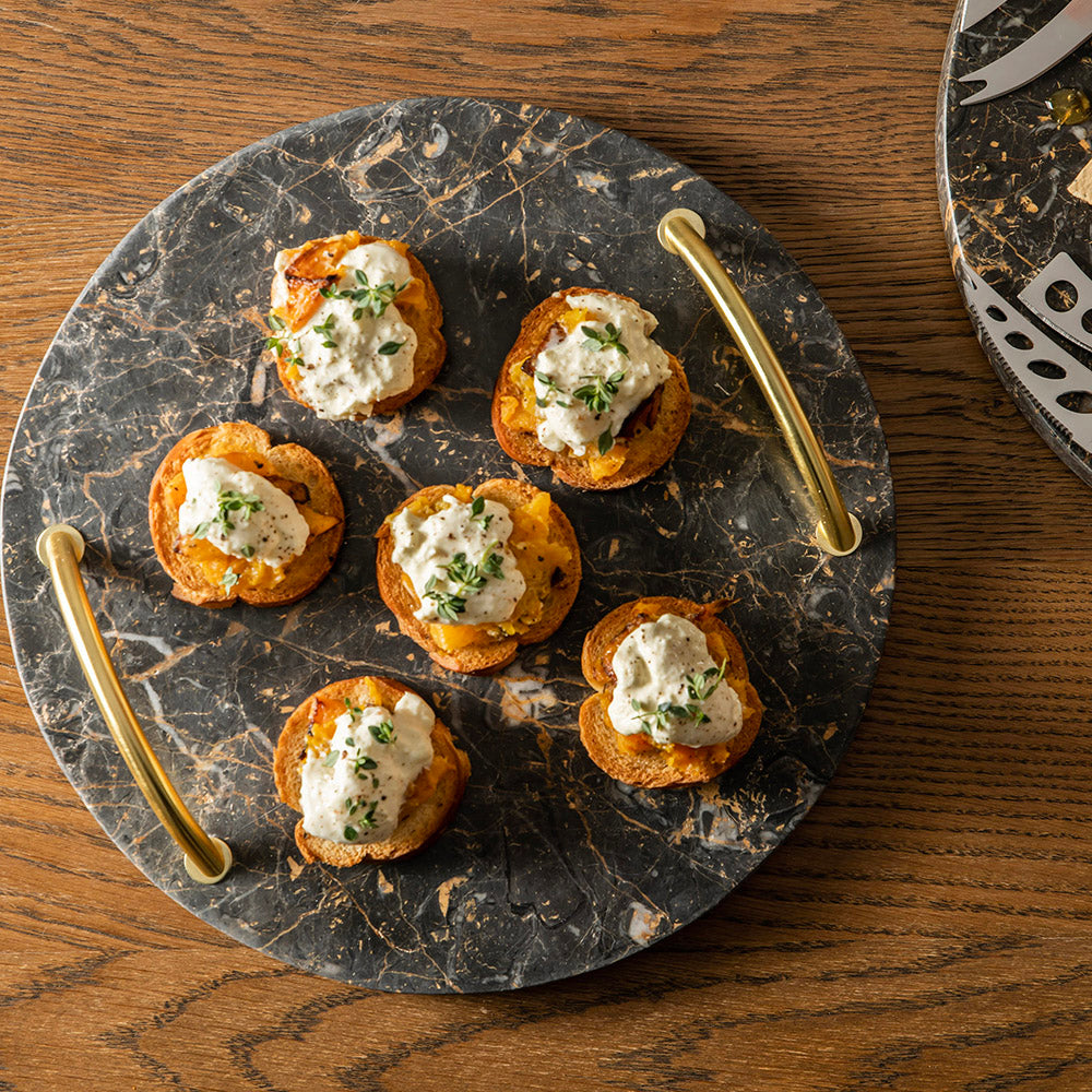 Pumpkin & Burrata Crostini