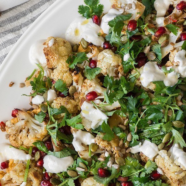 Pumpkin Dip with Roasted Cauliflower