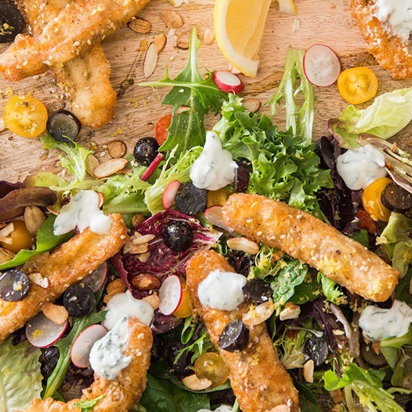 Haloumi Fries Salad