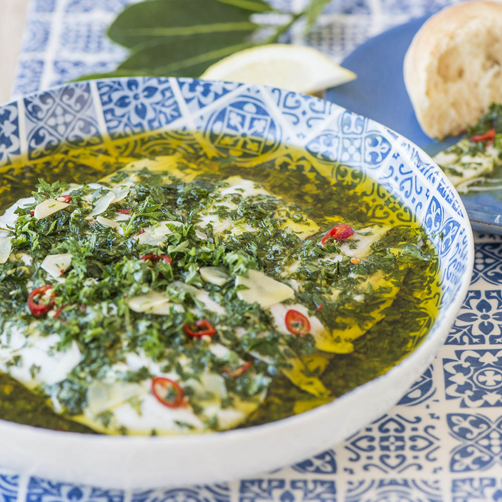 Pickled Garfish in Herbs