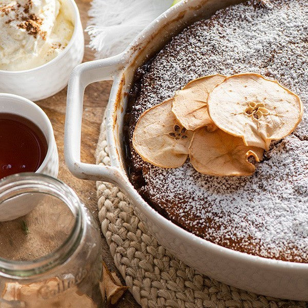 Salted Caramel Apple Self-Saucing Pudding