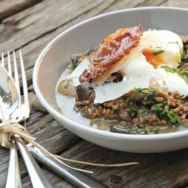 Spelt Risotto with Mushrooms