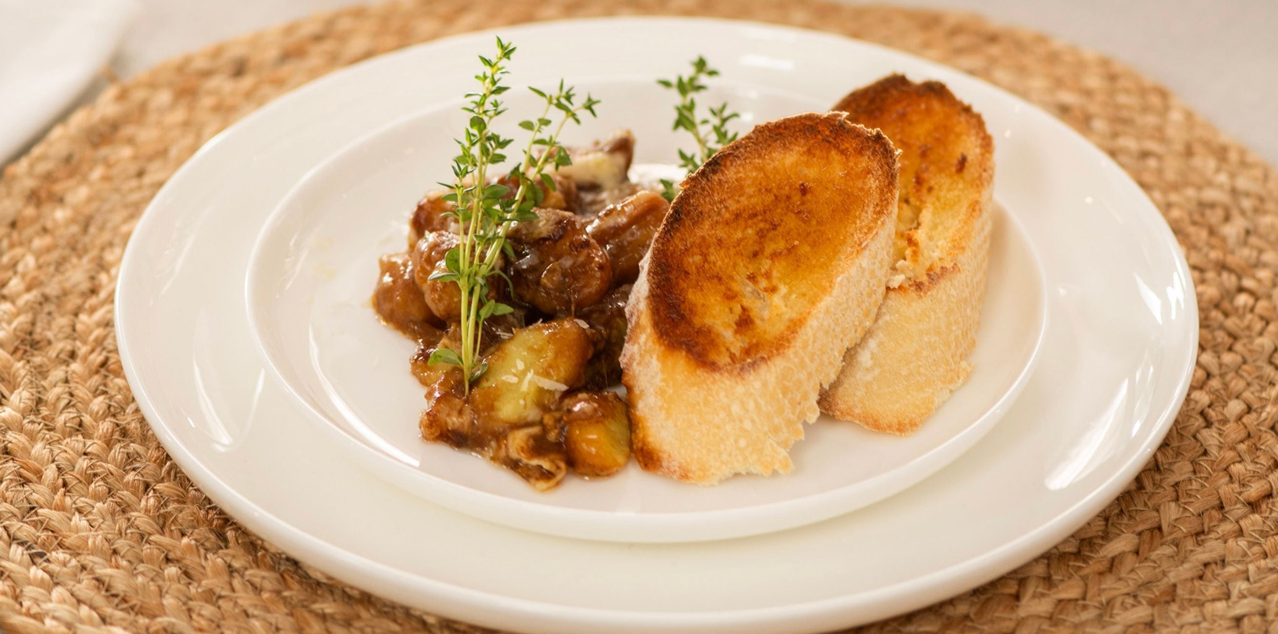 French Onion Gnocchi Bake