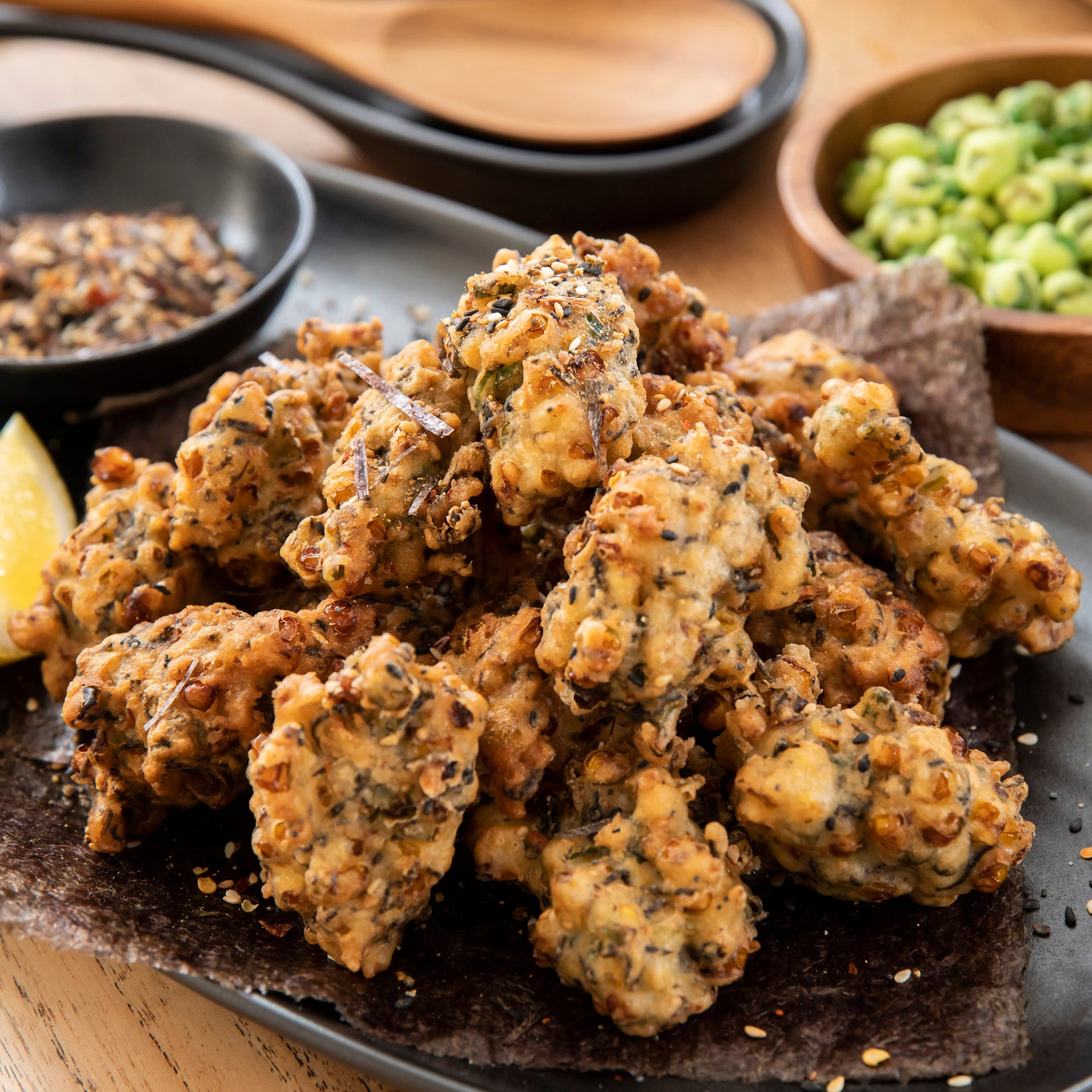 Corn and Spring Onion Fritters