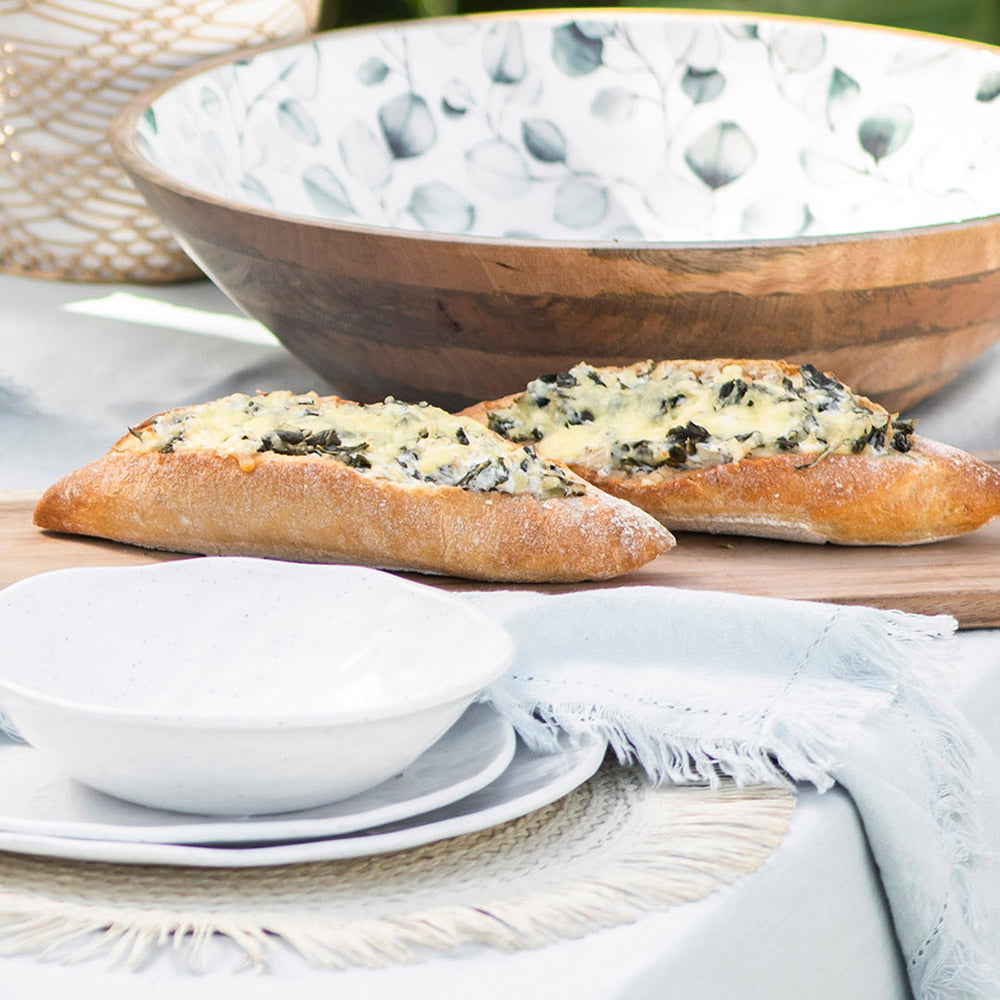 Feta Spinach stuffed Baguette