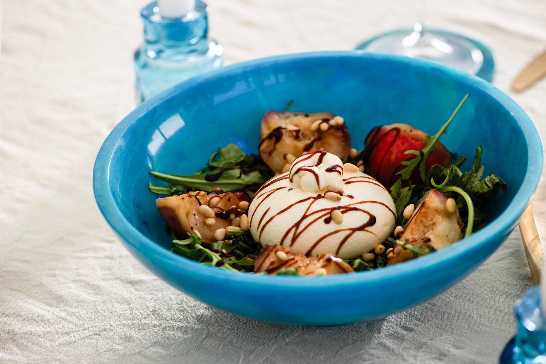 Summer Burrata and Grilled Peach Salad