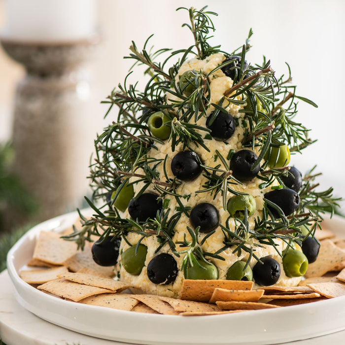 Cheese & Olive Christmas Tree