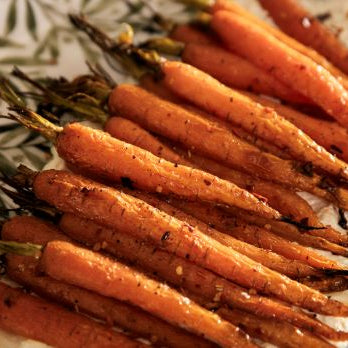 Roasted Carrots with maple and whipped feta