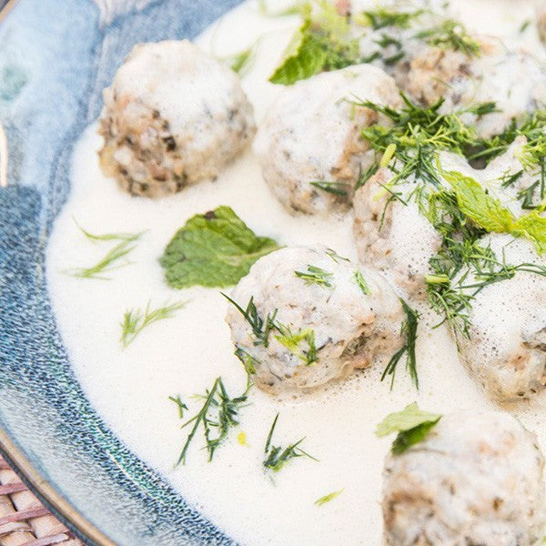 Greek Meatballs in Lemon Sauce