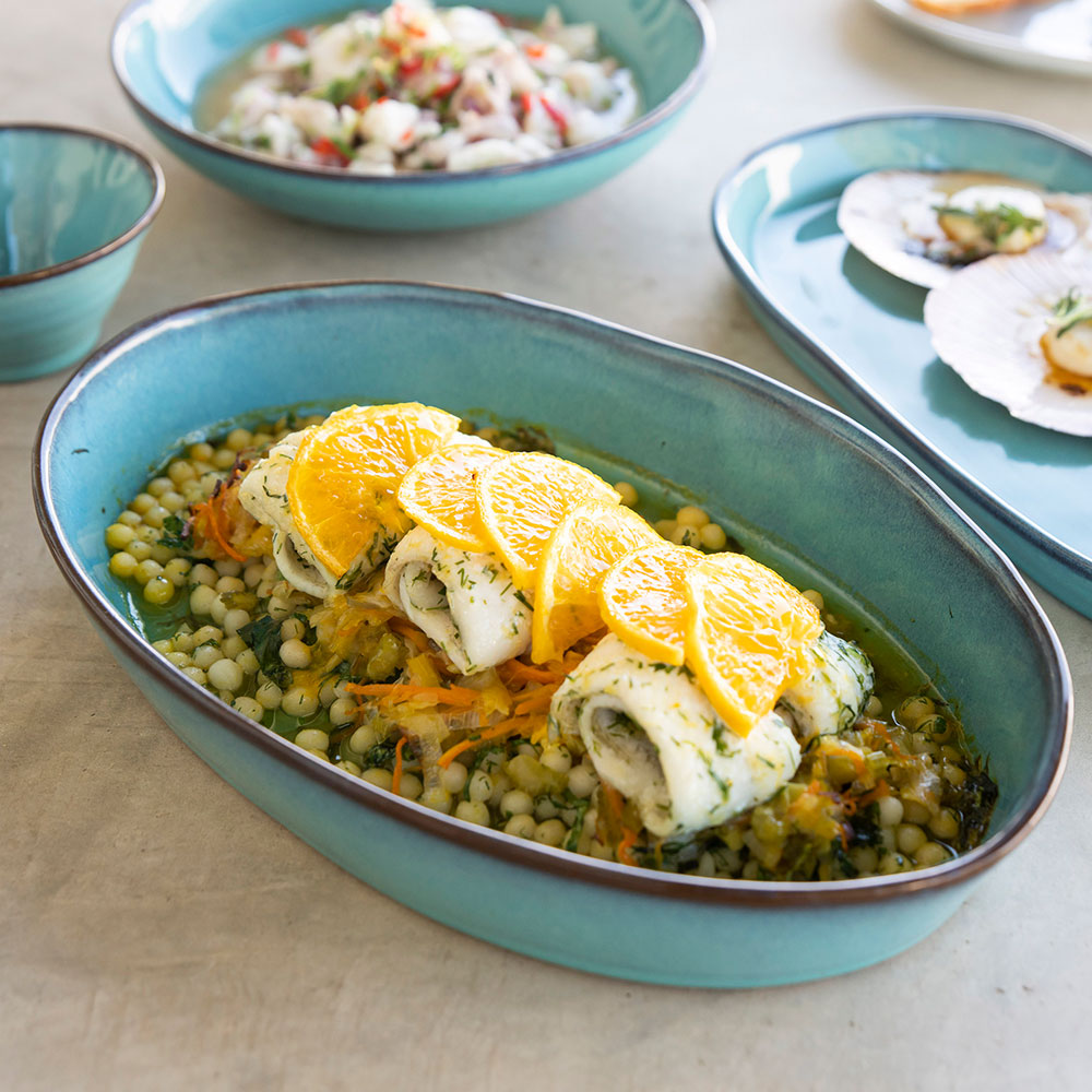 Baked Fish with Orange