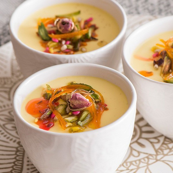 Saffron & Spiced Yoghurt Pannacotta