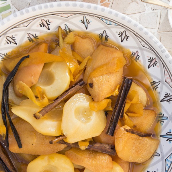 Poached Pears and Roasted Quinces