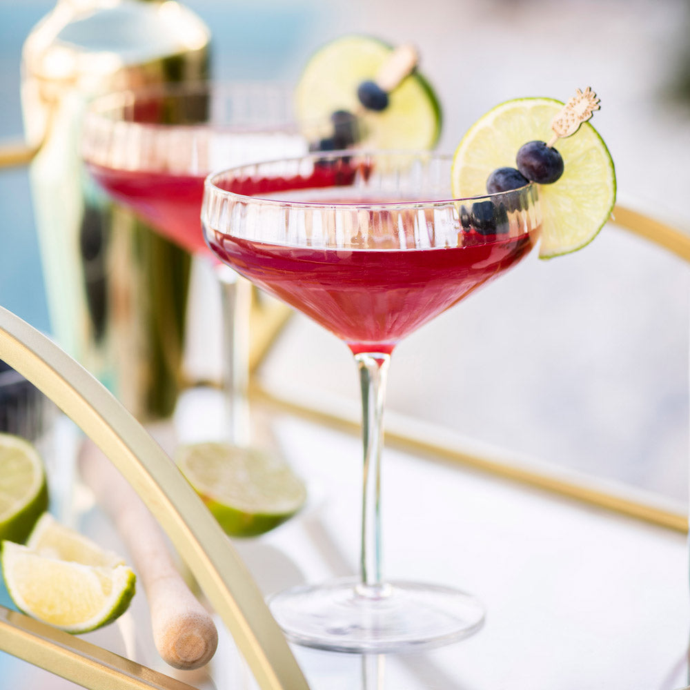Blueberry Southside Cocktail