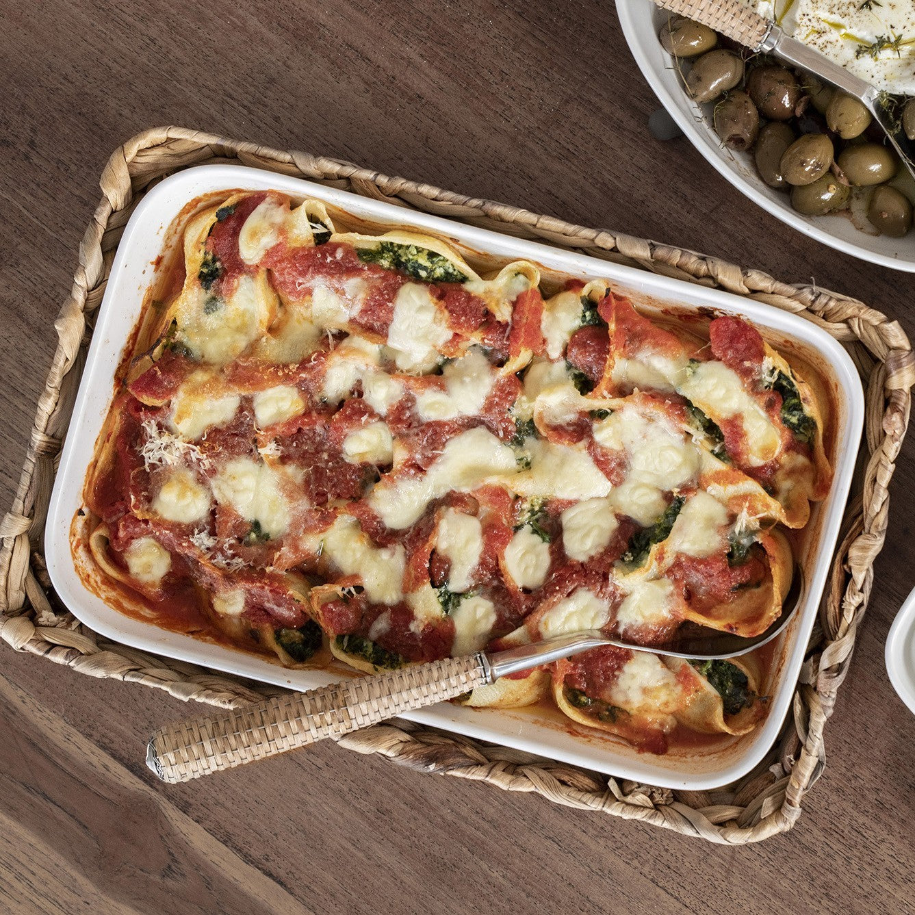 Spinach Stuffed Pasta Shells