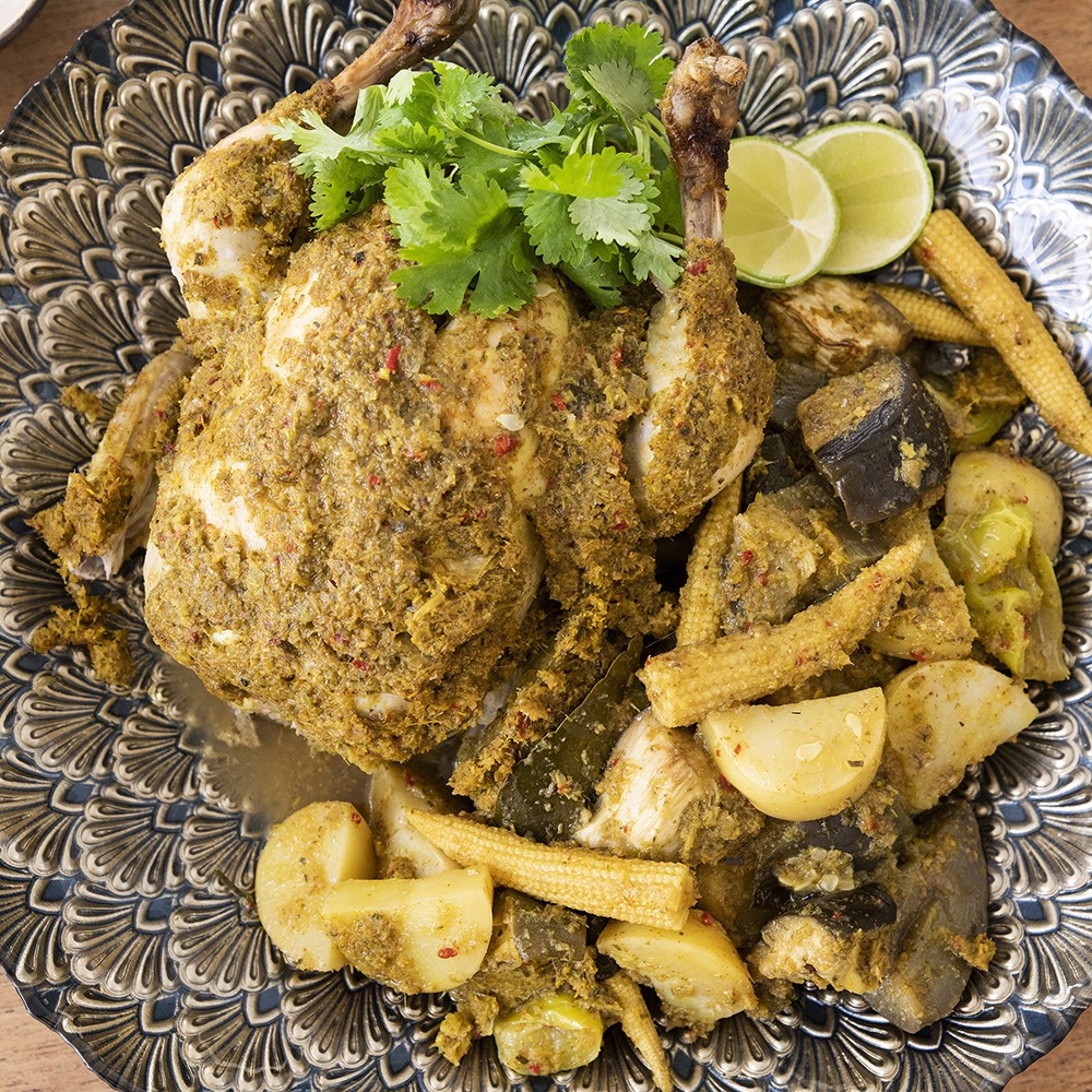 Green Curry Roast Chicken