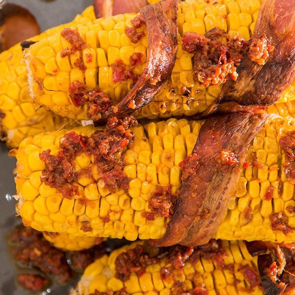 Bacon Wrapped Corn on the Cob