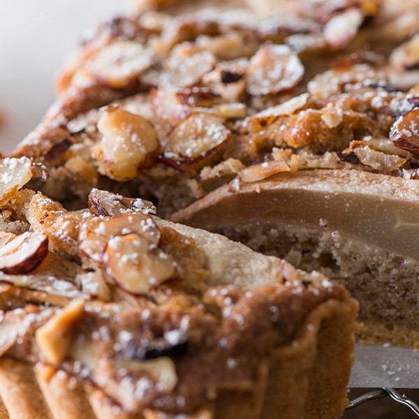 Hazelnut and Pear Frangipane Tart
