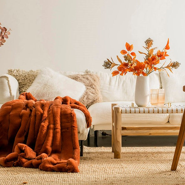 Choosing the perfect colour throw blanket & cushions for your sofa