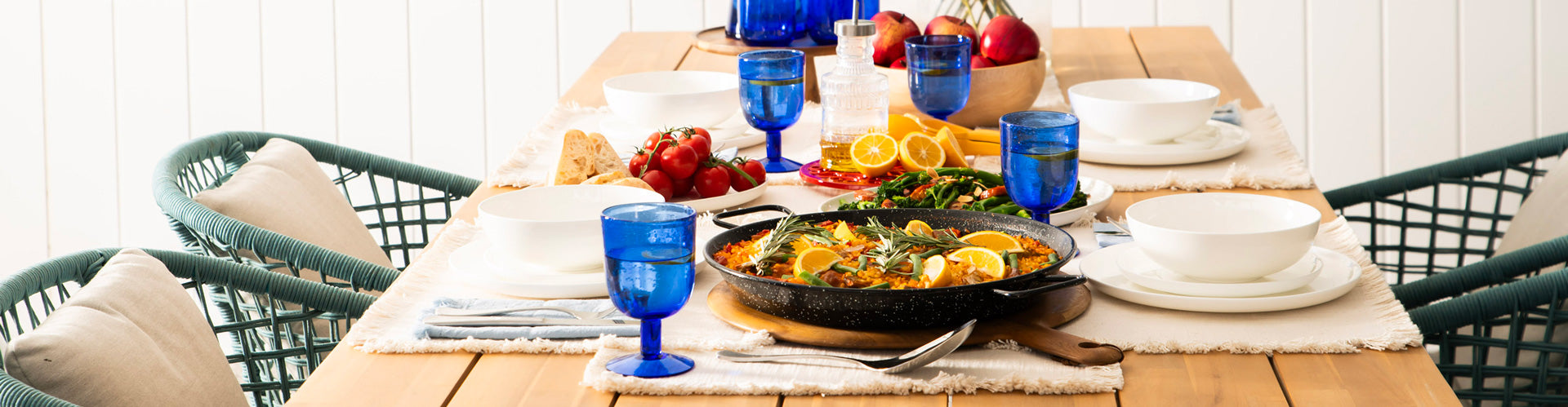 Paella Table Setting Wheel&Barrow