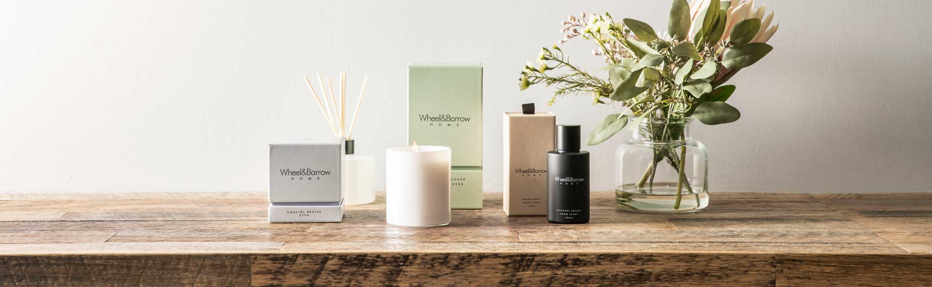 Wheel Barrow Candle Room Fragrance Range