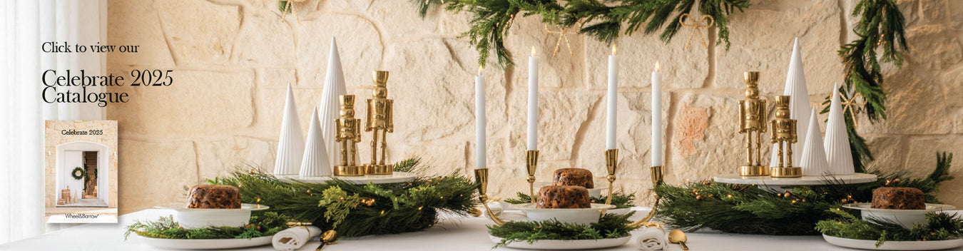 Wheel&Barrow Celebrate 2025 Evergreen Table Setting