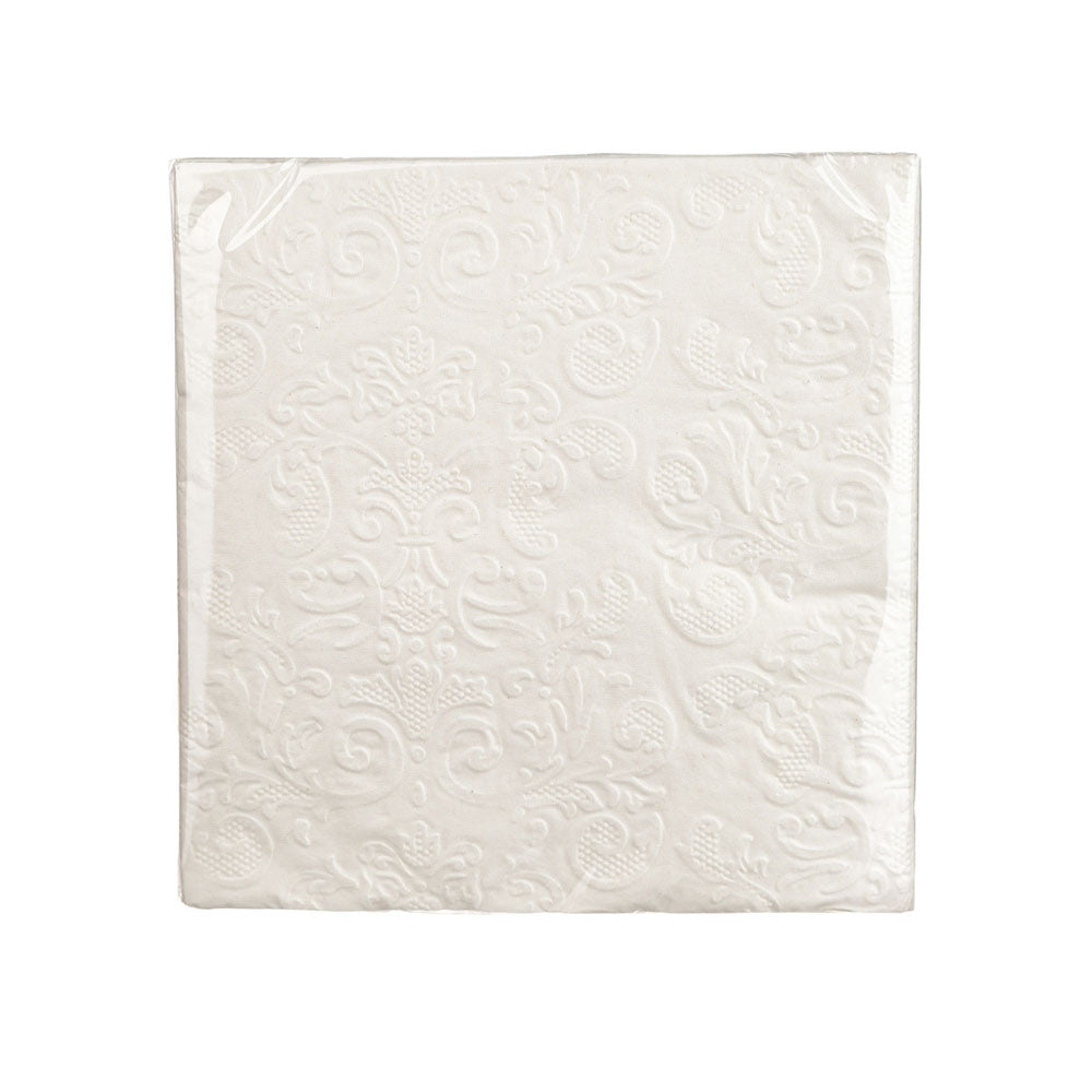 White Cocktail Paper Napkin Pack