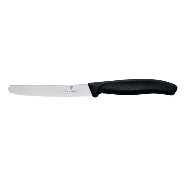 Steak & Tomato Knife Victorinox Round Edge Black 11cm