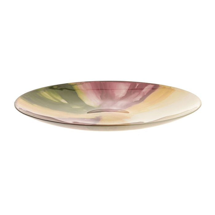 Multicolour Pop Glass Platter 40cm