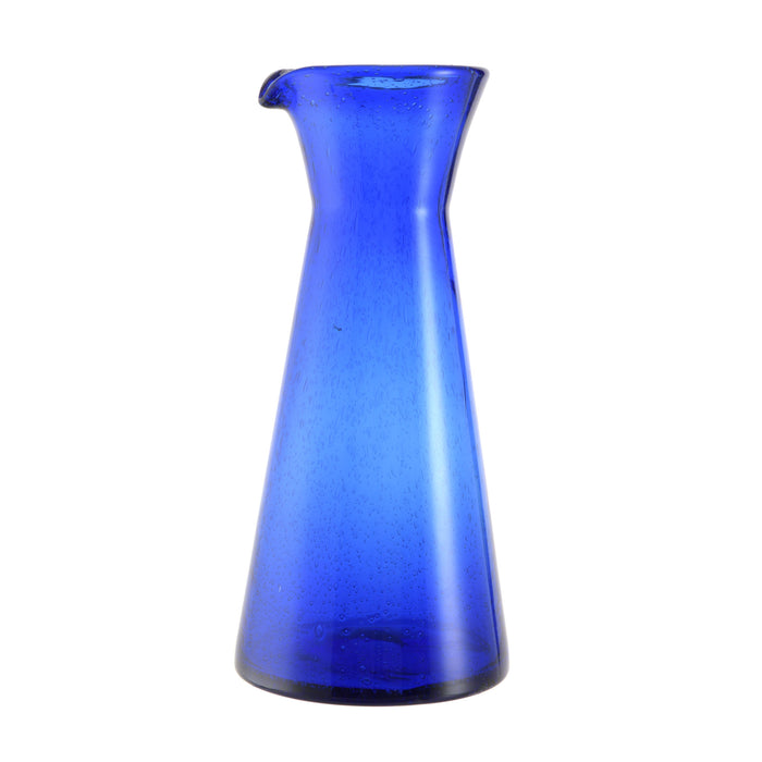 Glass Carafe Bubble Cobalt Blue 985ml
