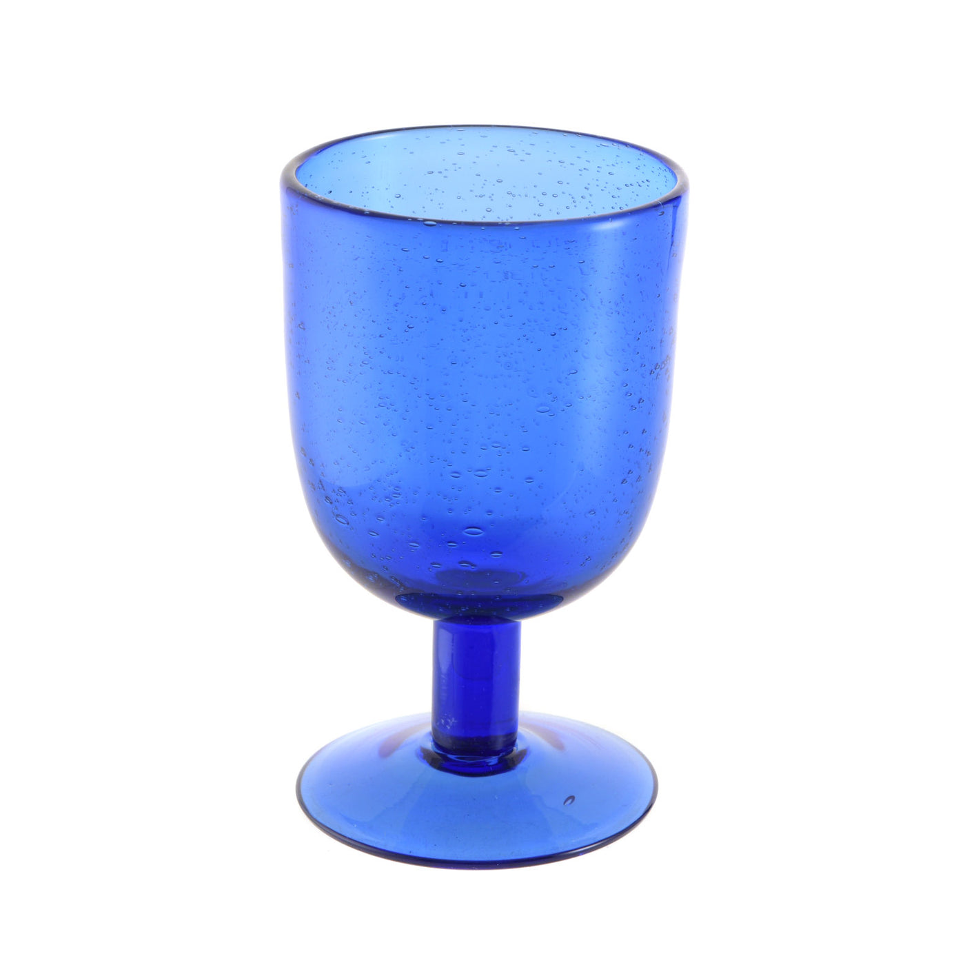 Wine Glass Bubble Cobalt Blue 350ml