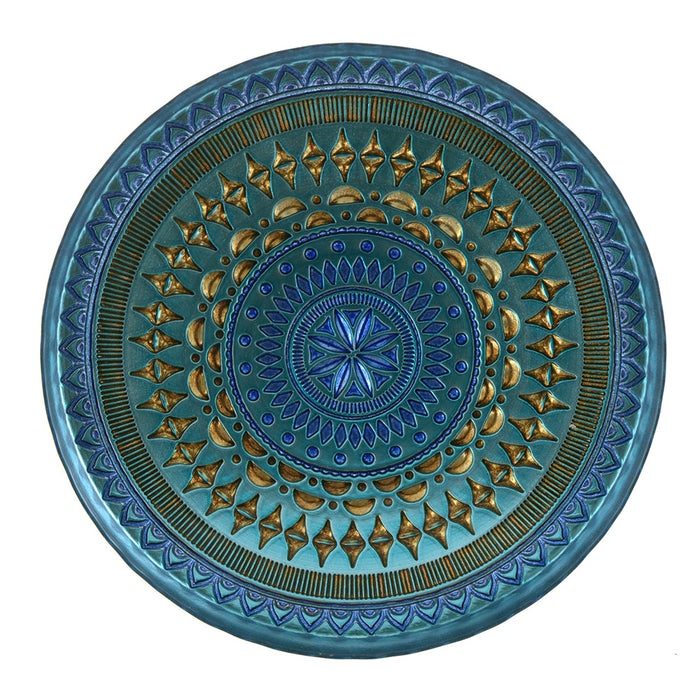 Platter Round Lidya Copper & Cobalt 32cm