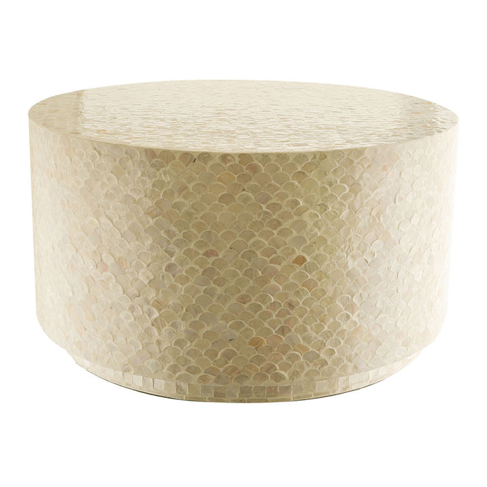 COFFEE TABLE Capiz Neutral Wave 76x43cm