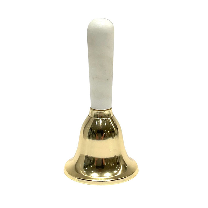 Gold Bell with Marble Handle