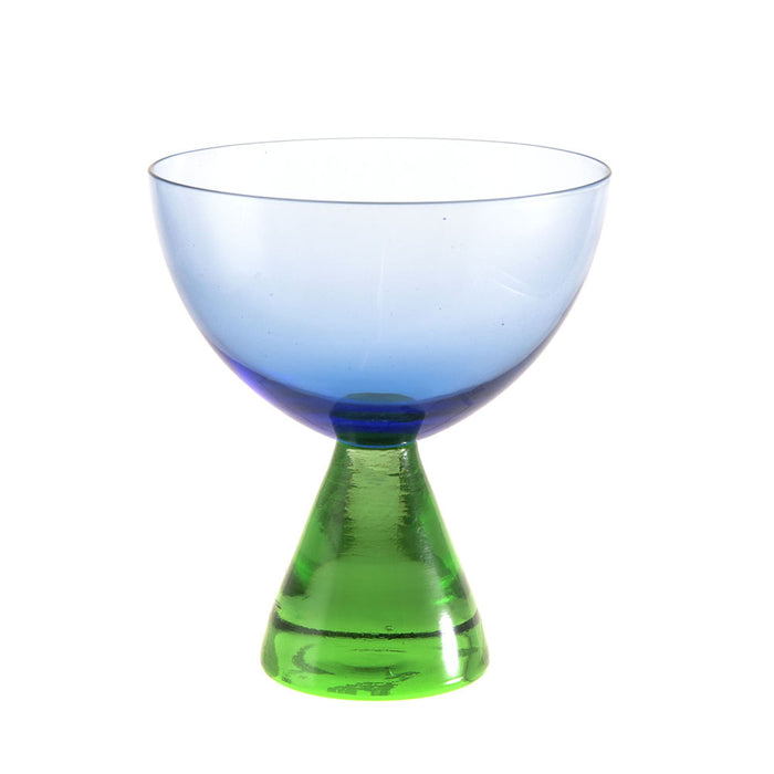 Carnival Coupe Glass Blue & Green 400ml