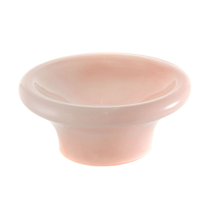 Glass Footed Bowl Pink 23x10cm
