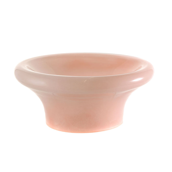 Glass Footed Bowl Pink 23x10cm