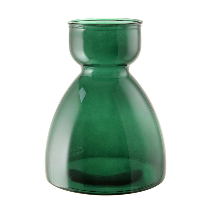 Recycled Glass Vase Dark Green 34x27cm