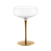 Coupe Glass Gold Stem